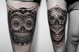 dark knee tattoo idea tattoo idea