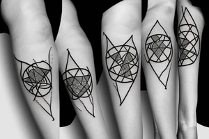 dark knee tattoo star tattoo idea