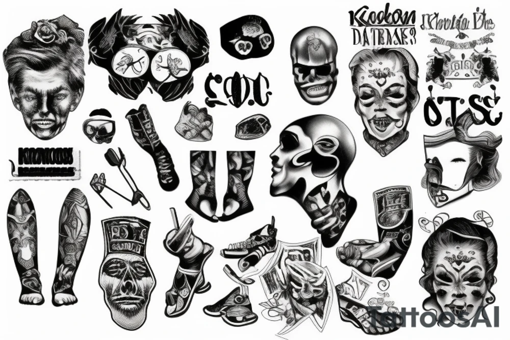 knee tattoo idea