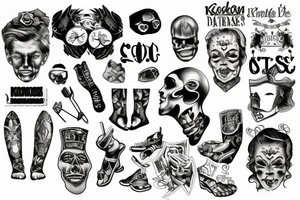 knee tattoo idea