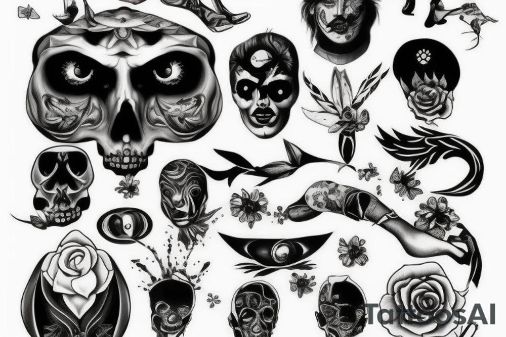 knee tattoo idea