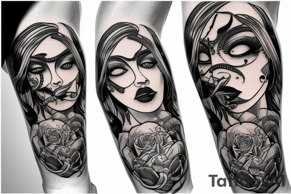 knee tattoo tattoo idea