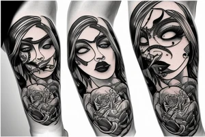 knee tattoo tattoo idea