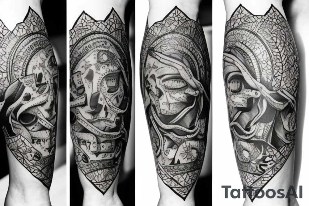 knee tattoo tattoo idea