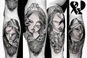 knee tattoo tattoo idea