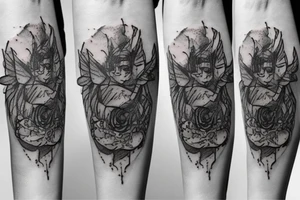 knee tattoo tattoo idea