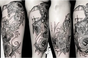 knee tattoo tattoo idea