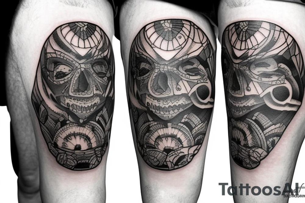 knee tattoo tattoo idea
