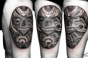 knee tattoo tattoo idea
