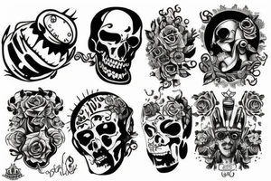 knee tattoo tattoo idea