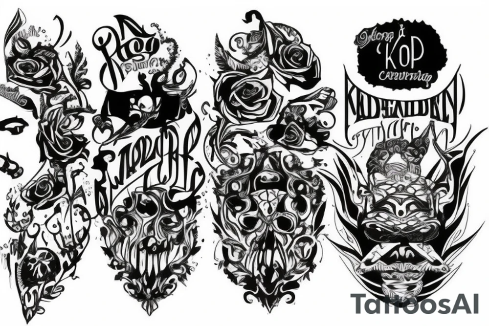 knee tattoo tattoo idea