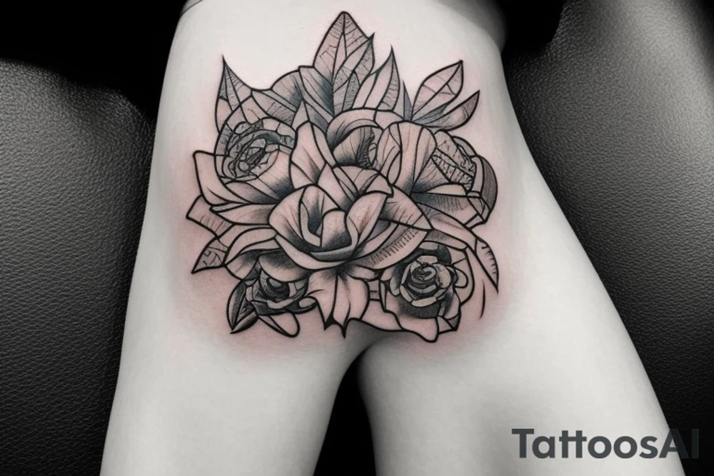 knee tattoo tattoo idea