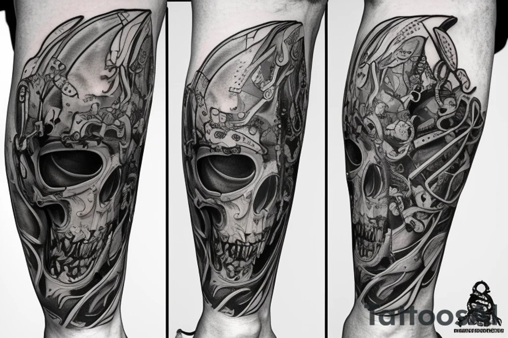 knee tattoo tattoo idea