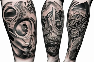 knee tattoo tattoo idea