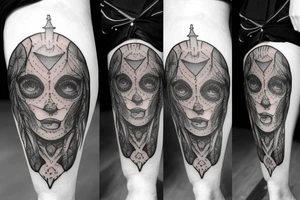 knee tattoo tattoo idea