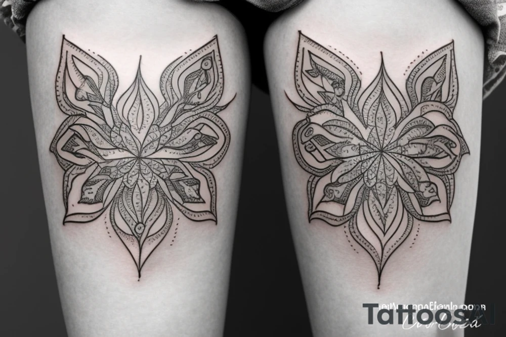 knee tattoo tattoo idea