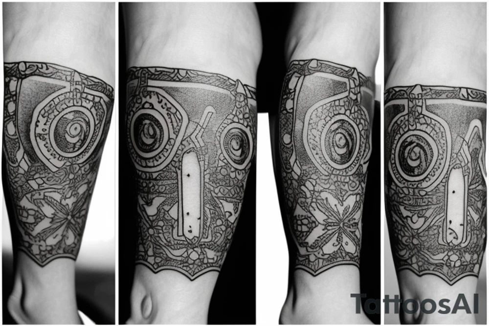 knee tattoo tattoo idea