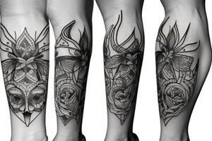knee tattoo tattoo idea