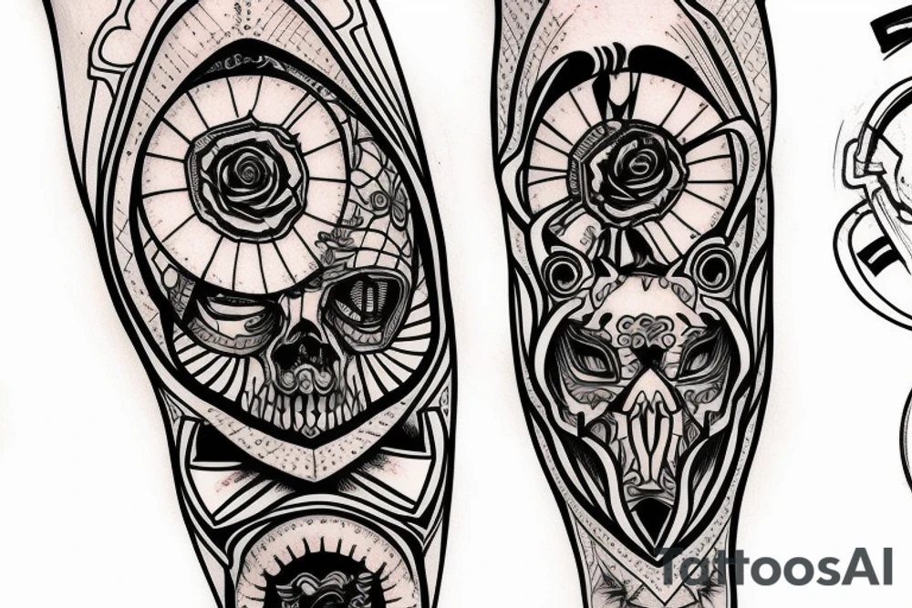 knee tattoo tattoo idea