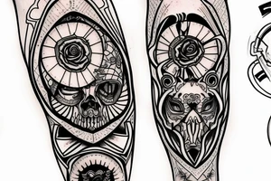 knee tattoo tattoo idea