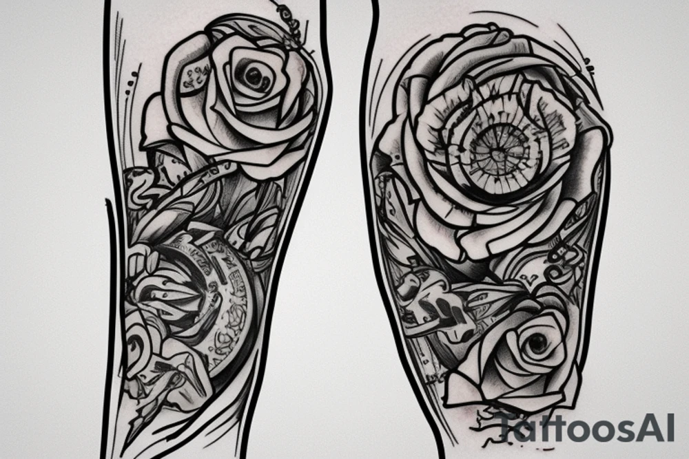 knee tattoo tattoo idea