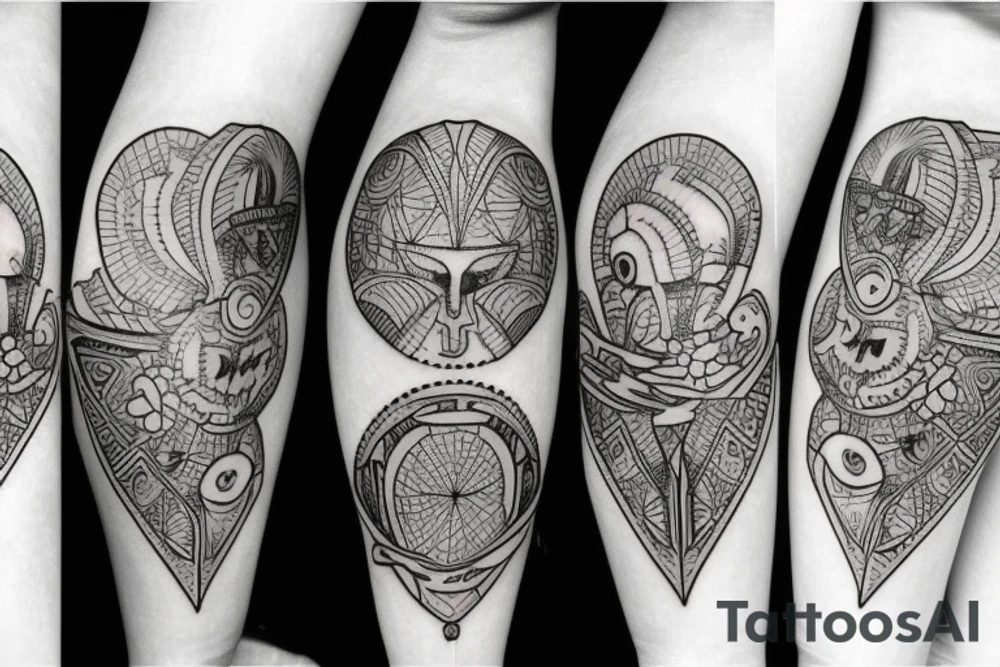knee tattoo tattoo idea