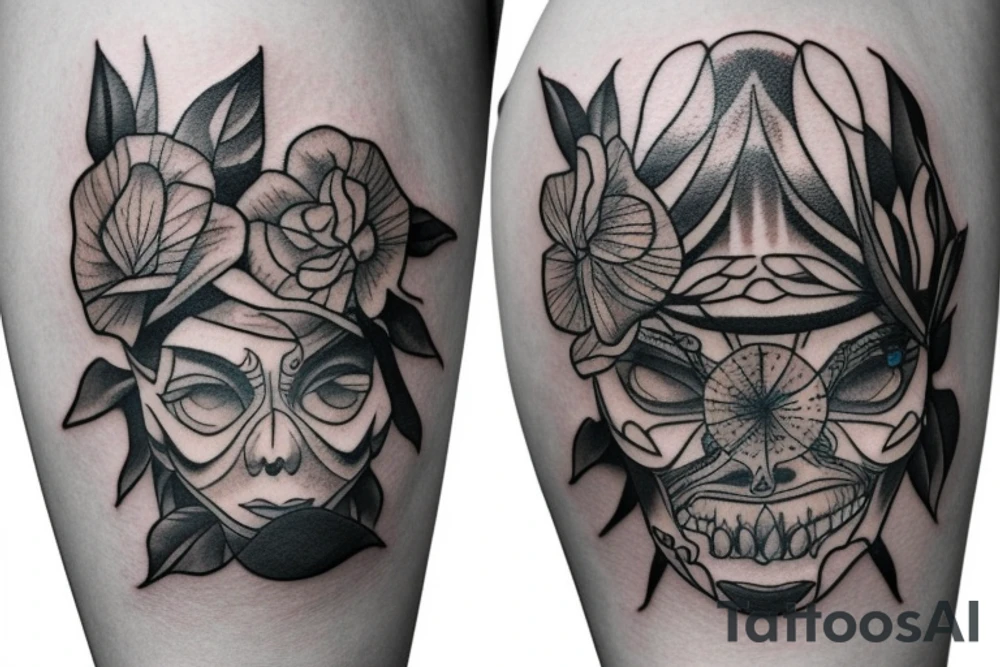 knee tattoo tattoo idea