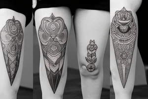 knee tattoo tattoo idea