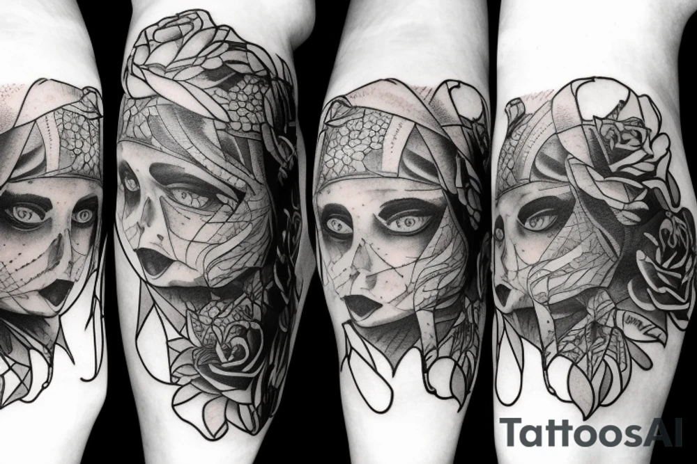 knee tattoo tattoo idea