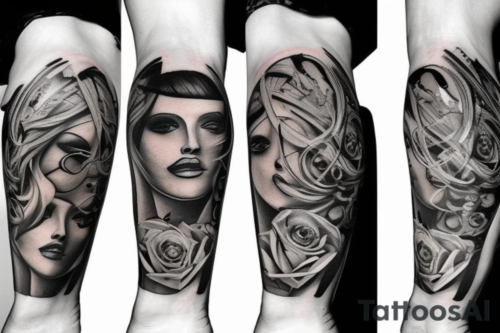 knee tattoo tattoo idea