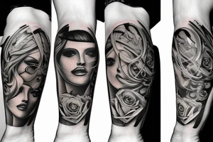 knee tattoo tattoo idea