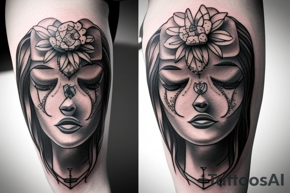 knee tattoo tattoo idea