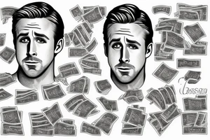 ryan gosling counting money tattoo idea