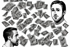 ryan gosling counting money tattoo idea