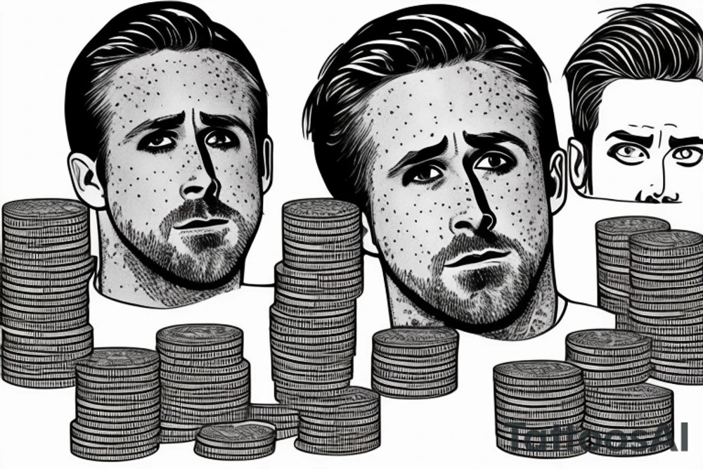 ryan gosling counting money tattoo idea