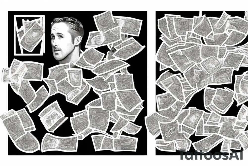 ryan gosling counting money tattoo idea