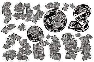counting money tattoo idea