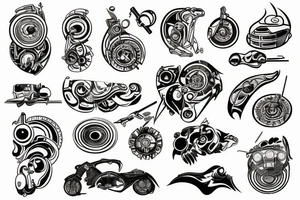 Autobody repair shop tattoo idea