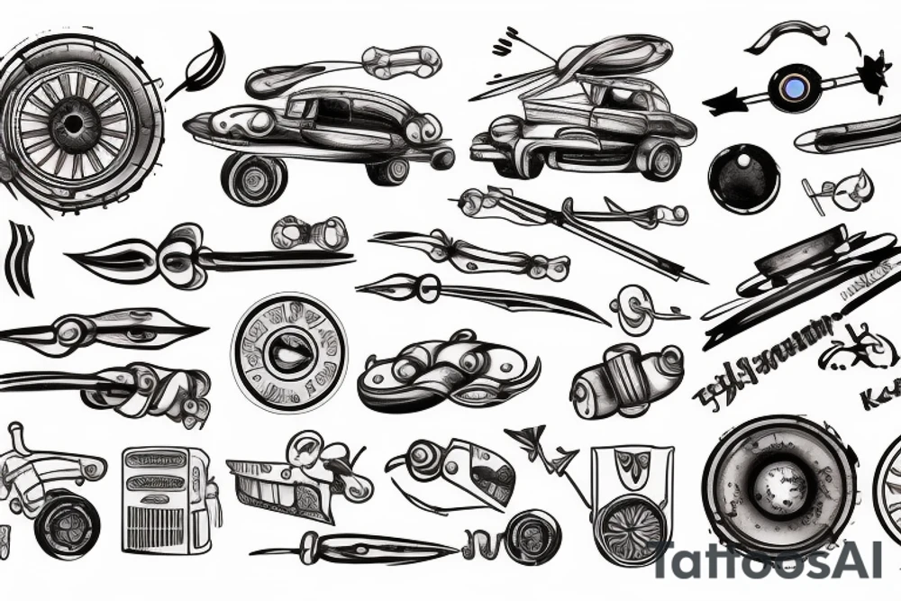 Autobody repair shop tattoo idea