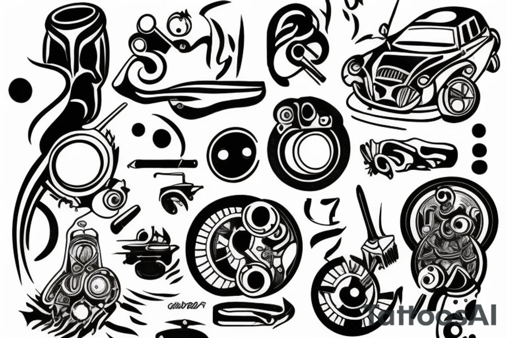 Autobody repair shop tattoo idea