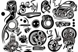 Autobody repair shop tattoo idea