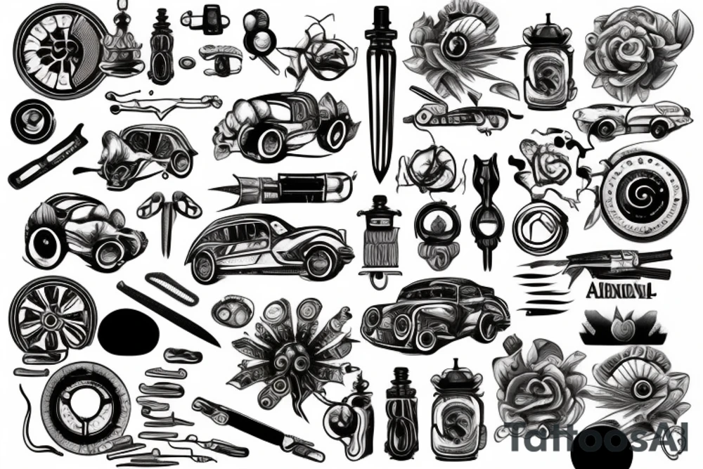 Autobody repair shop tattoo idea