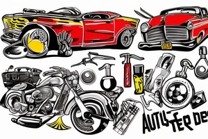 Autobody repair shop tattoo idea