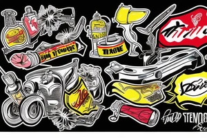 Autobody repair shop tattoo idea