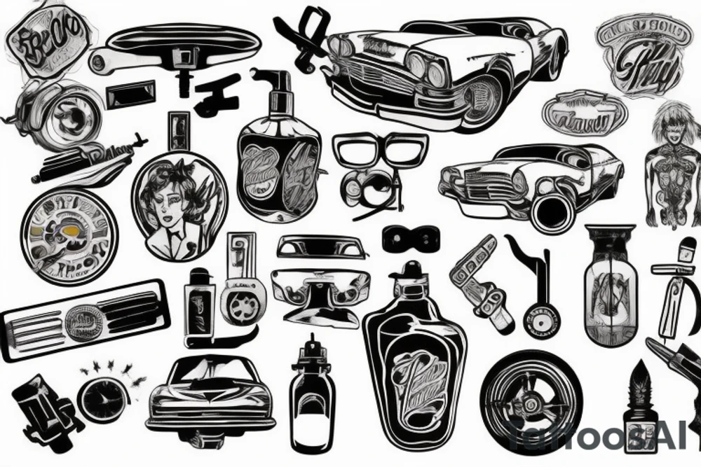 Autobody repair shop tattoo idea
