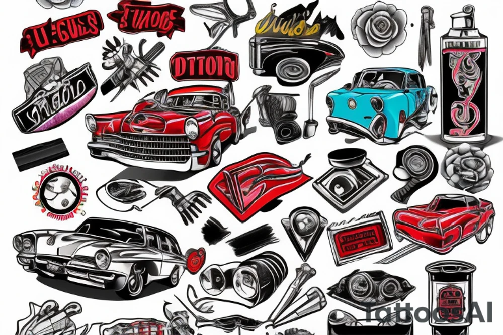 Autobody repair shop tattoo idea