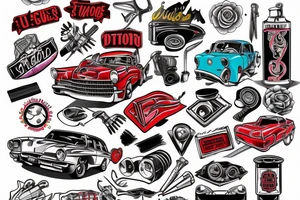 Autobody repair shop tattoo idea