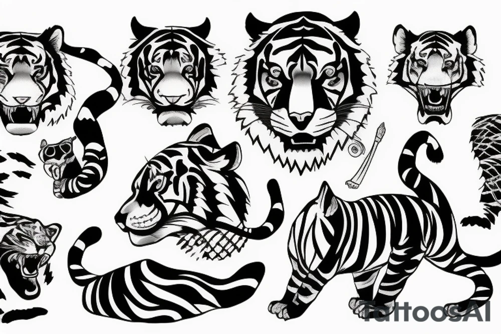 tiger tattoo idea