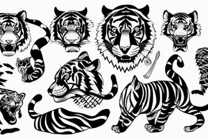 tiger tattoo idea