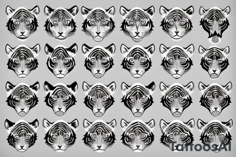 tiger tattoo idea